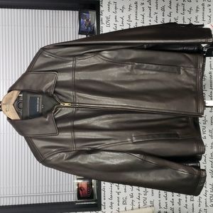 💥NEW💥 Men's Medium Brown Leather Coat